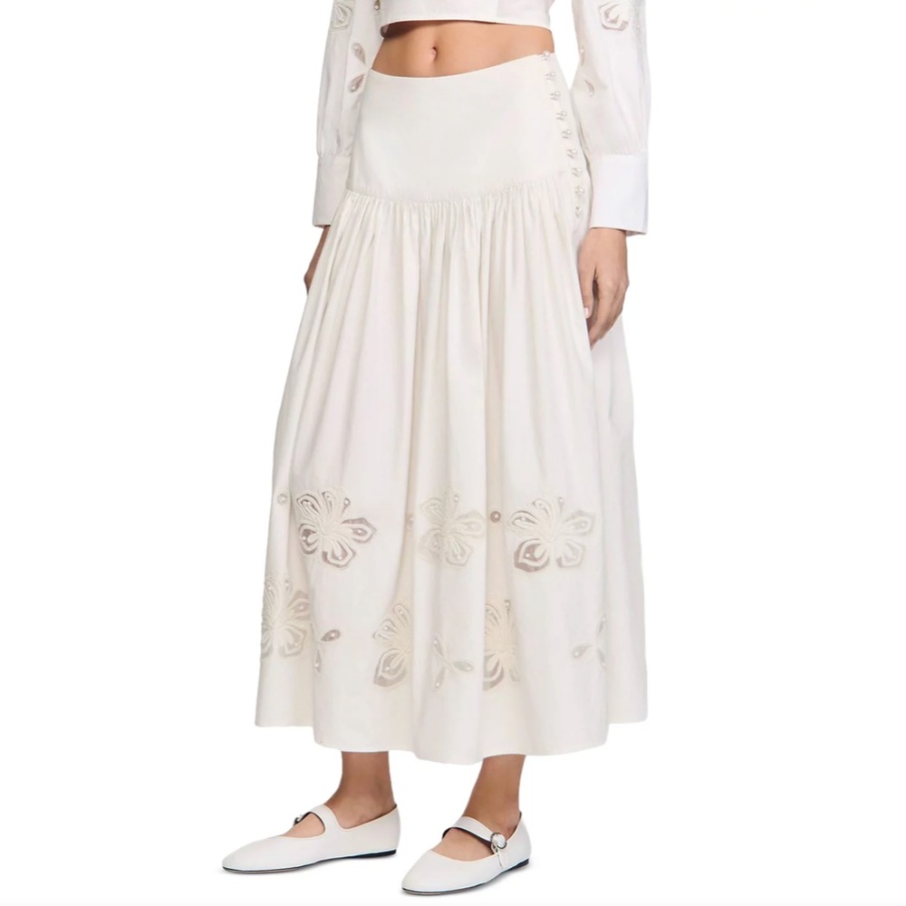 Edonie Long Poplin Skirt
